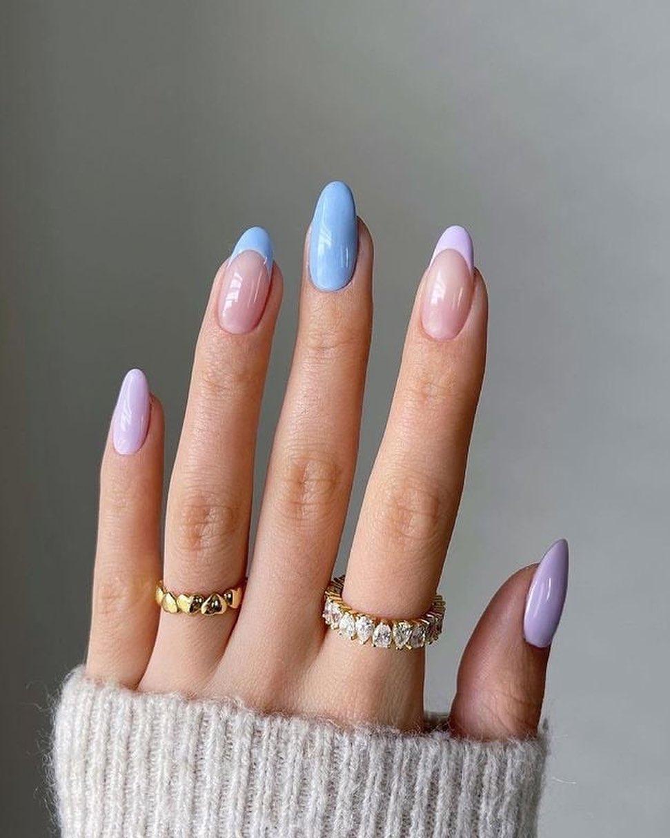 깜찍한 파스텔톤 프렌치네일😍💅🏻 이미지6