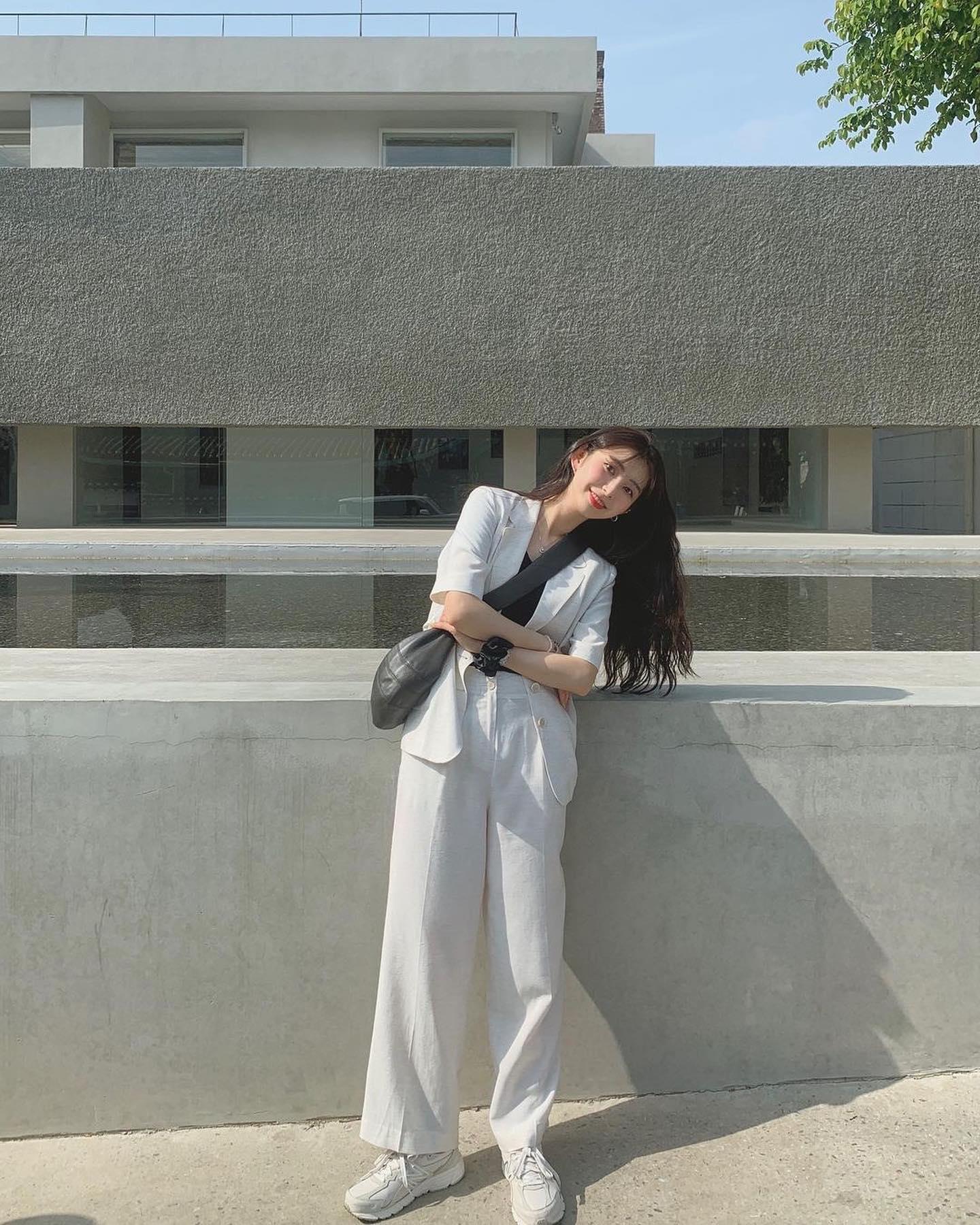 여름 이런룩💛💙셋업 @린넨자켓 이미지3