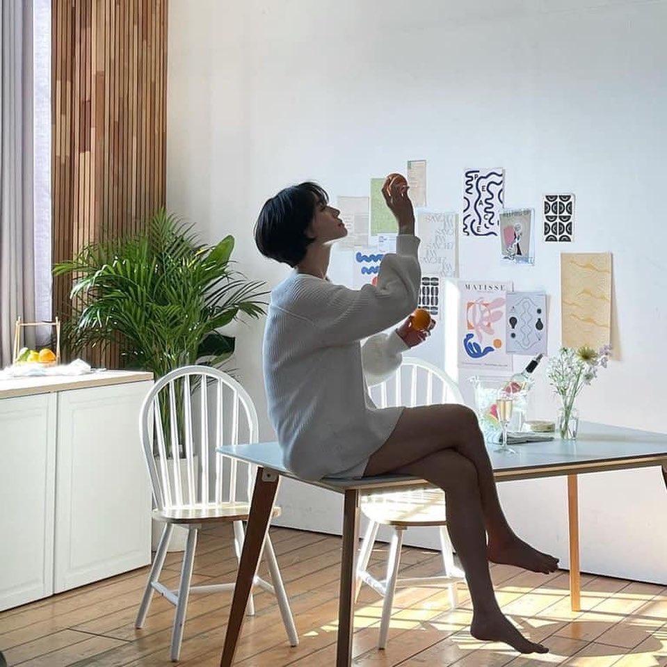 숏컷 매력 박규영 데일리🌿💕 이미지8