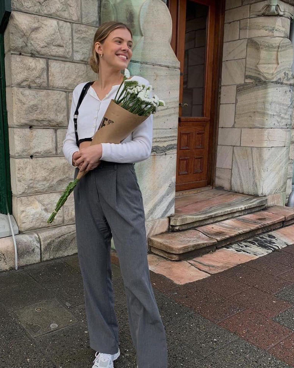 회색 슬랙스 활용법👍🏻🌪@참고 이미지4