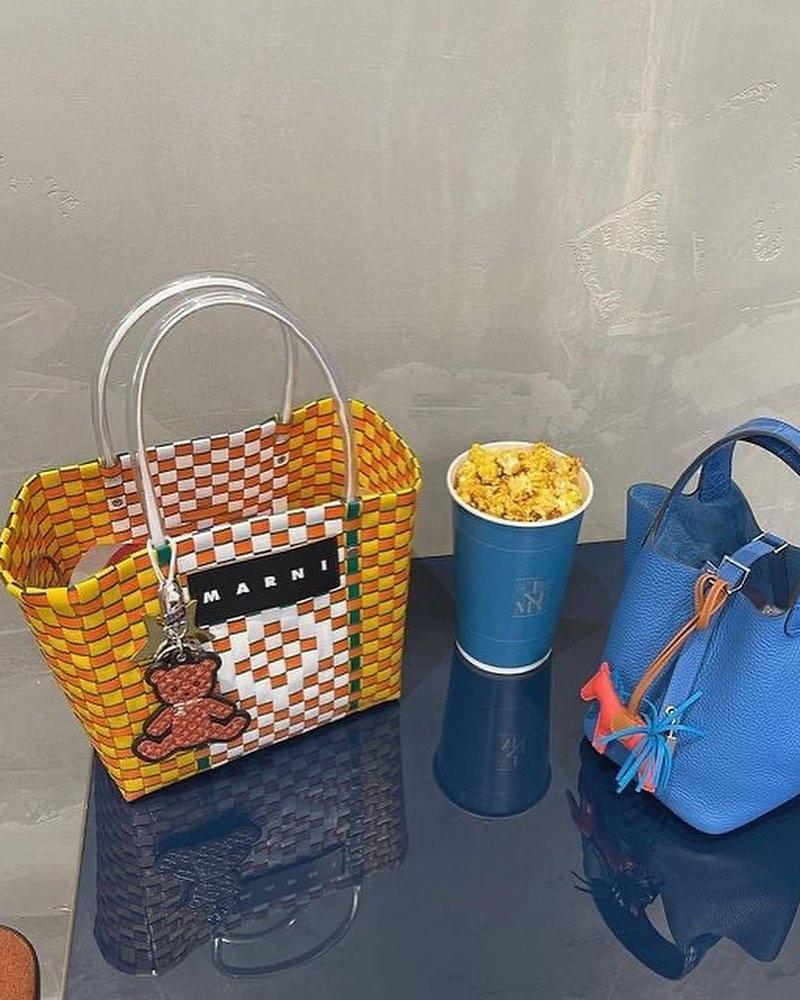 여름용 마르니 바스켓백🧺🍊 이미지1