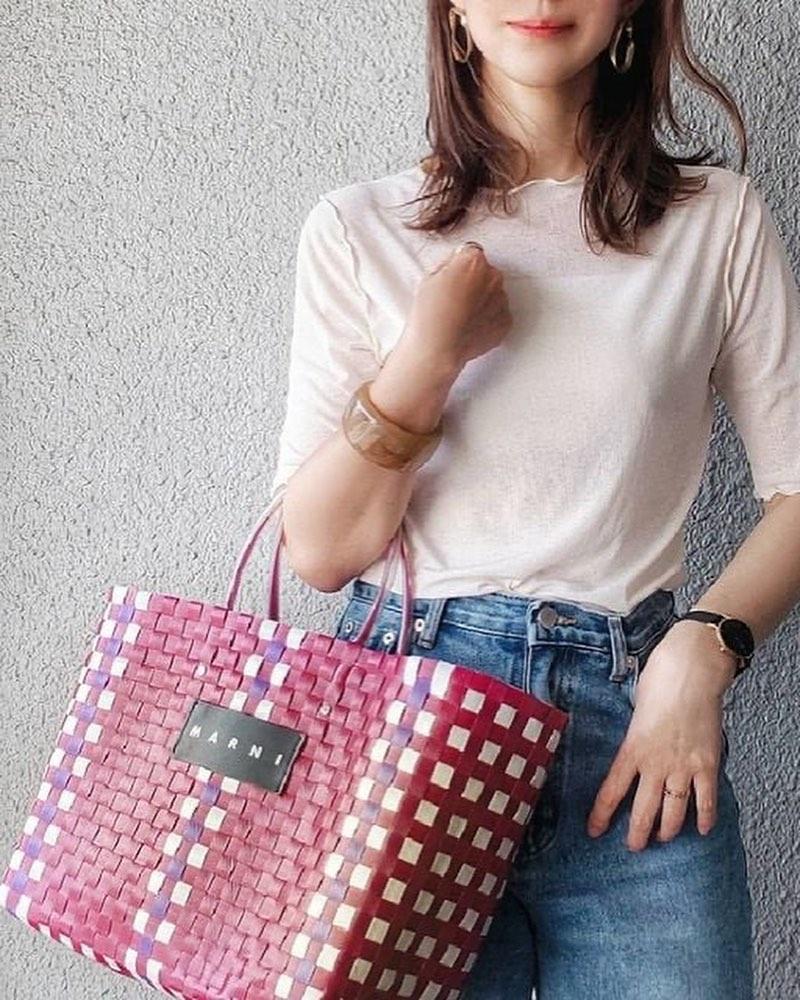 여름용 마르니 바스켓백🧺🍊 이미지5