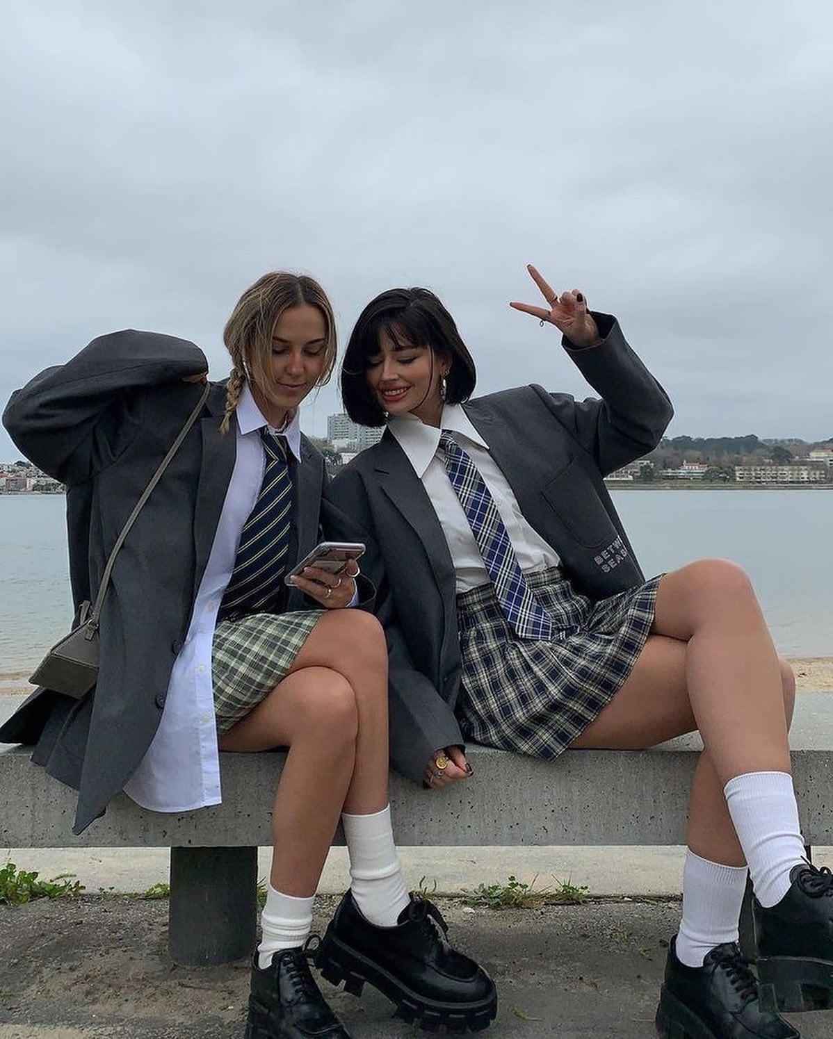 교복컨셉 사진놀이 해보자👯‍♀️ 이미지