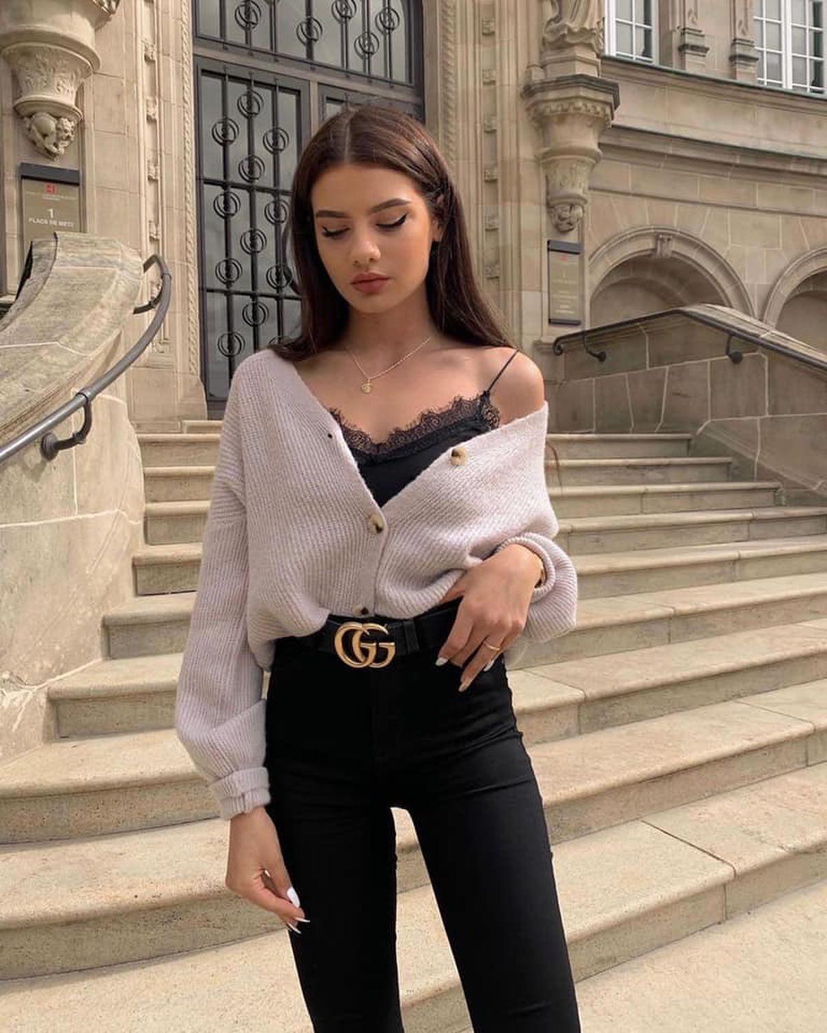 포인트로 좋은 구찌벨트🤎🖤 이미지