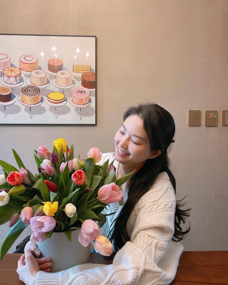언니 분위기💜🤍자체가 예뻐요 이미지2
