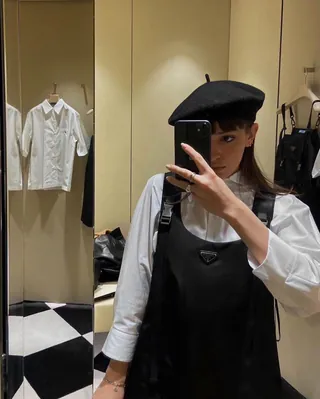 취향저격🤍👩🎨깔끔 베레모 코디 이미지