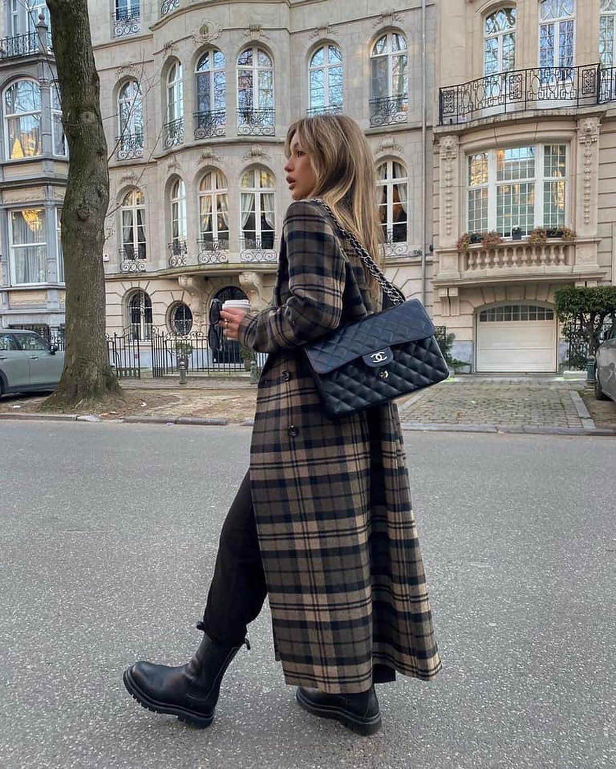 빈티지한 느낌의 체크코트🎀 이미지3