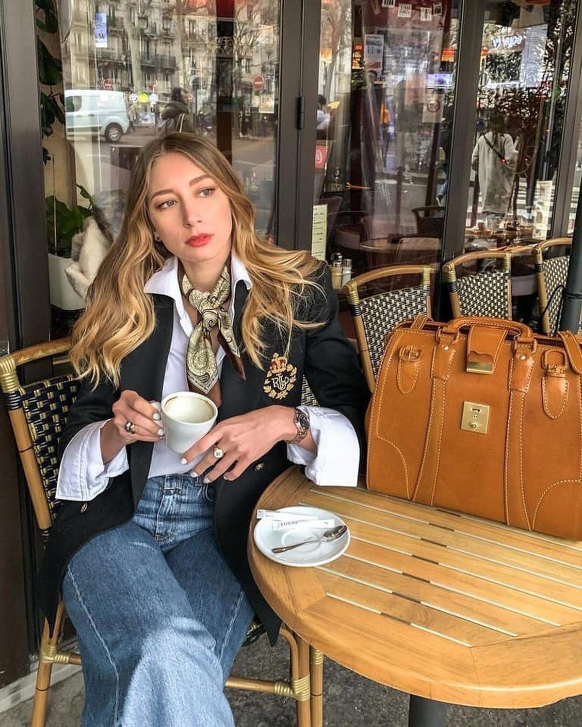 패턴 스카프 활용법👻🧝♀️ 이미지