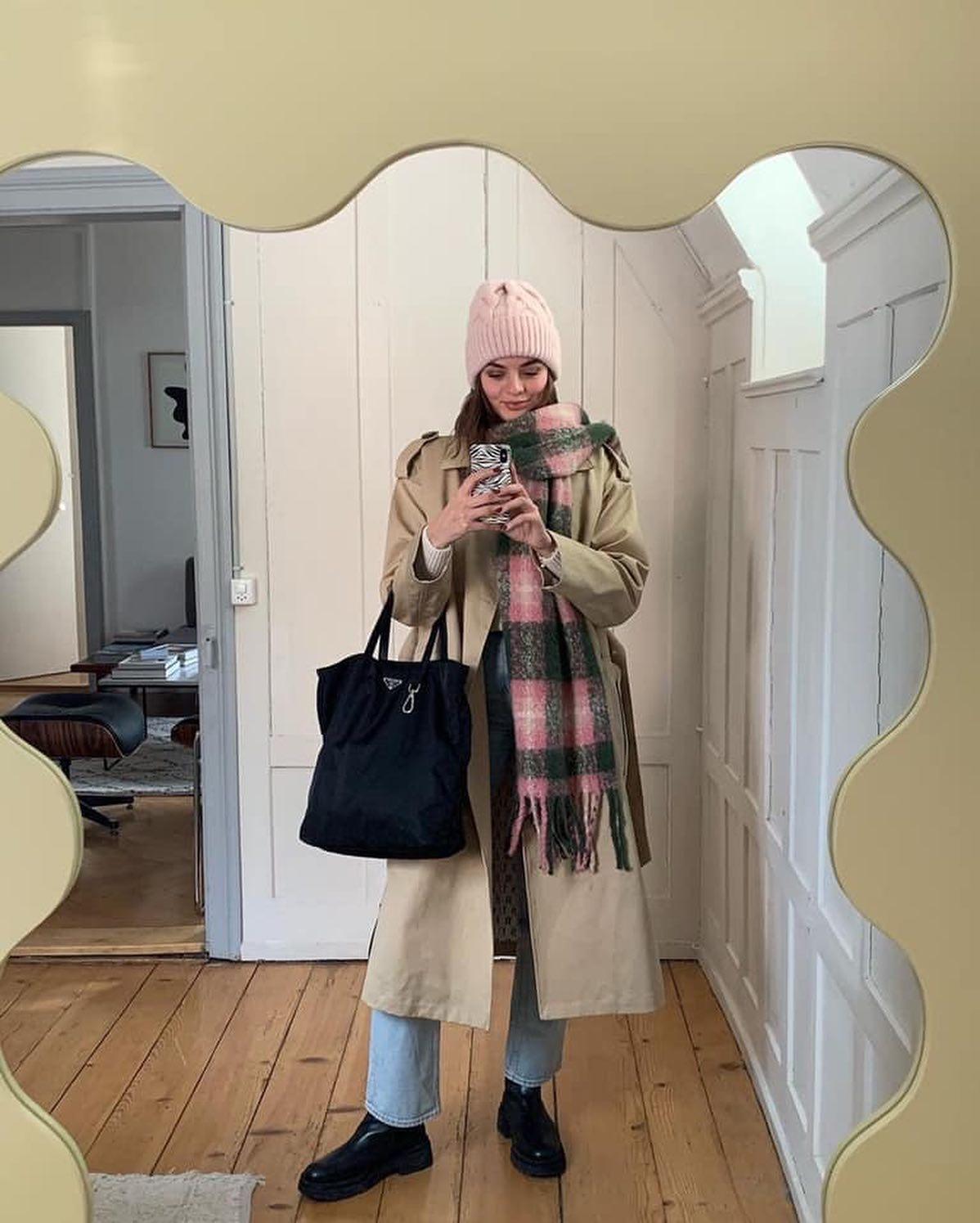 선물로💛💙체크목도리🧣 이미지2