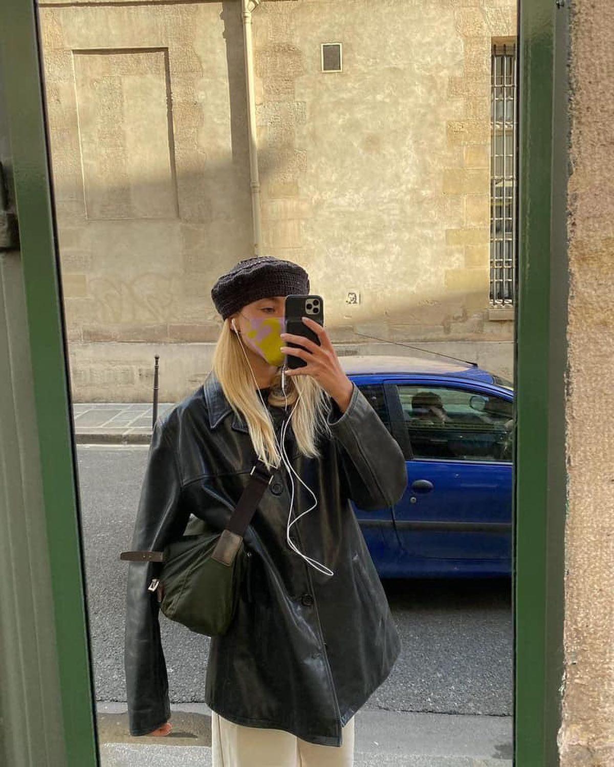 베레모로 데일리룩 완성🍒 이미지