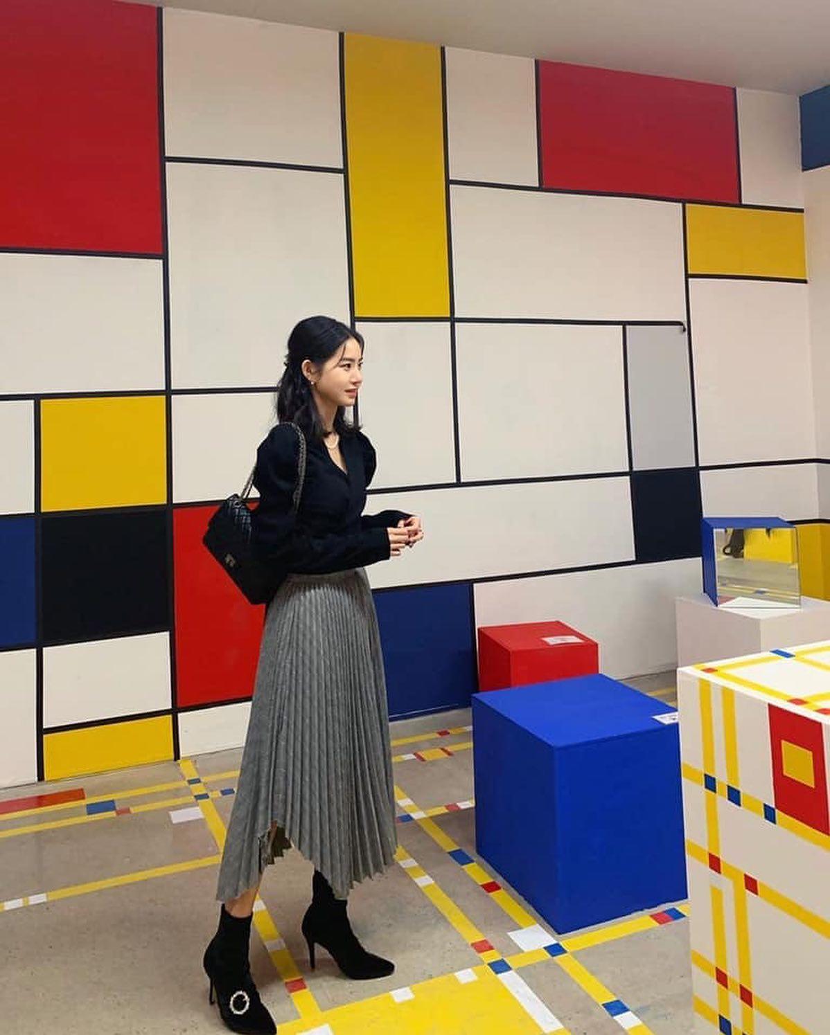 분위기 생기는 마법🤎롱스커트 이미지