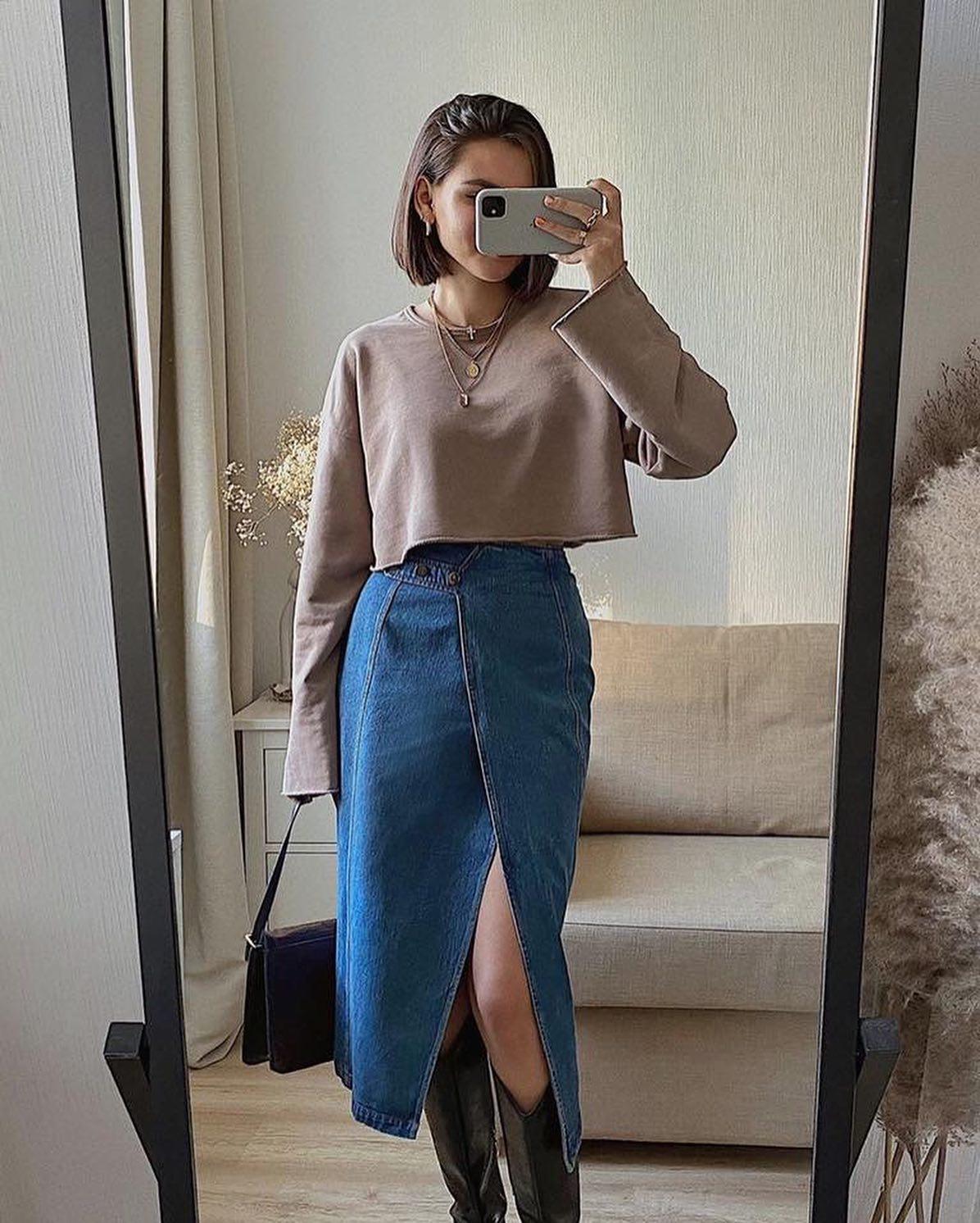 스커트에 부츠😎👢길이감❤️ 이미지
