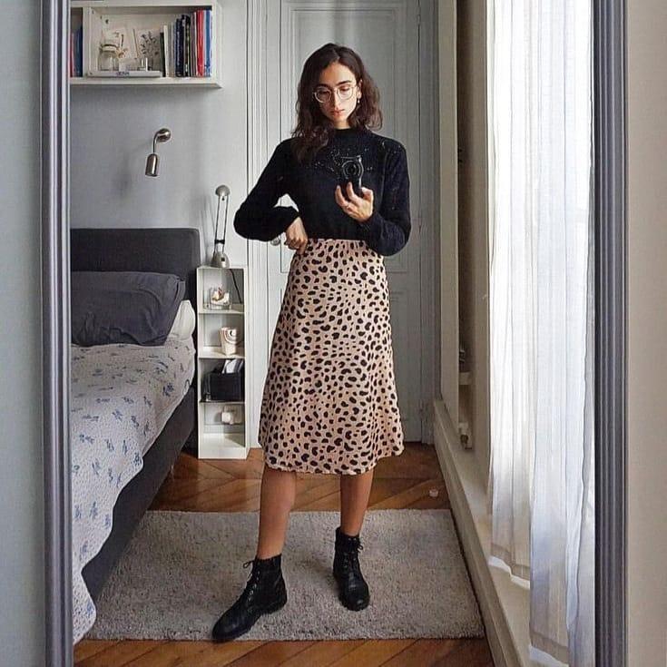 패턴 스커트로 우아함 뿜뿜💕 이미지