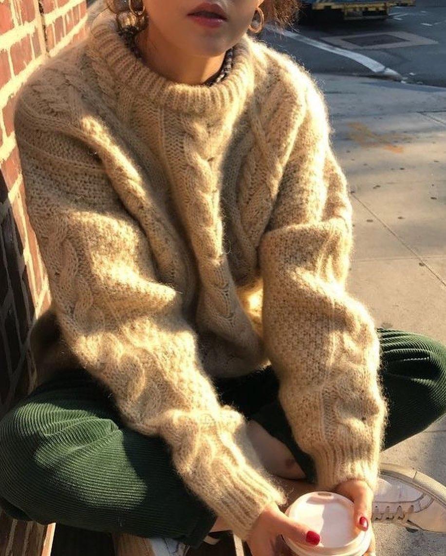 따듯한 느낌의 스웨터 코디🧚🏻♀️ 이미지