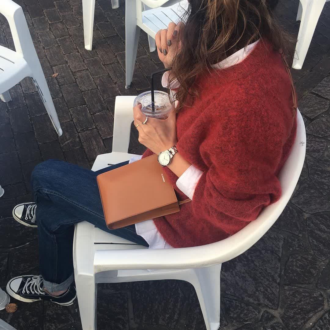 귀요미로 스웨터 코디💛 이미지