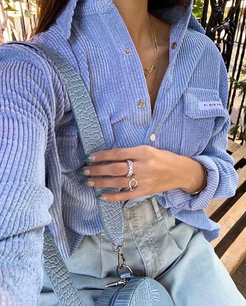 포근한 코듀로이 자켓코디🥰 이미지1