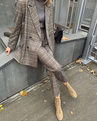 가을 체크바지 코디법🍂 이미지
