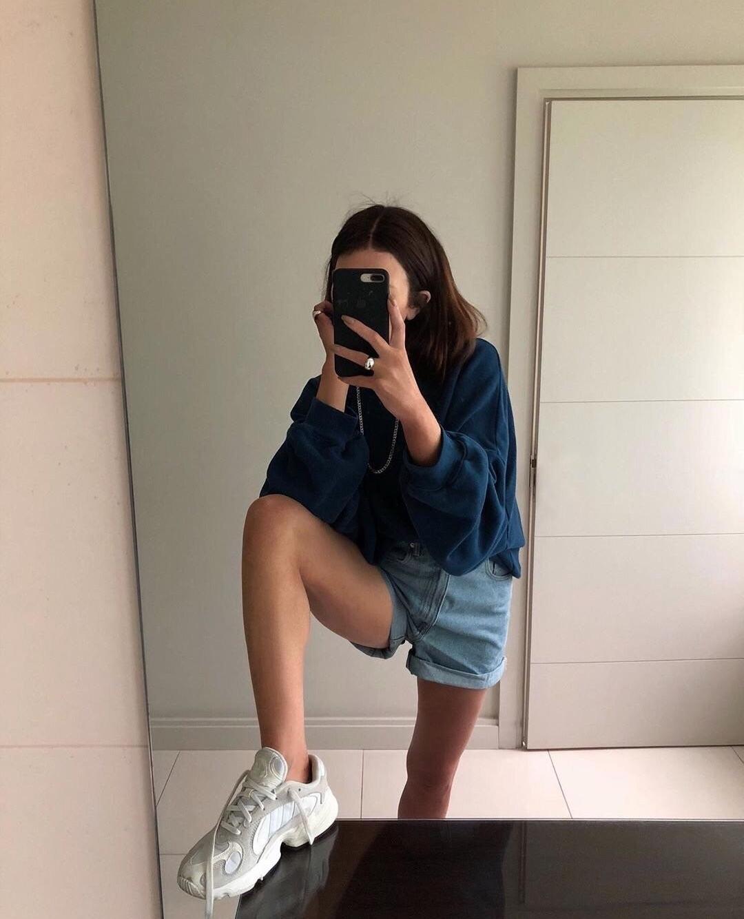 데일리로 딱인 청 반바지💙 이미지