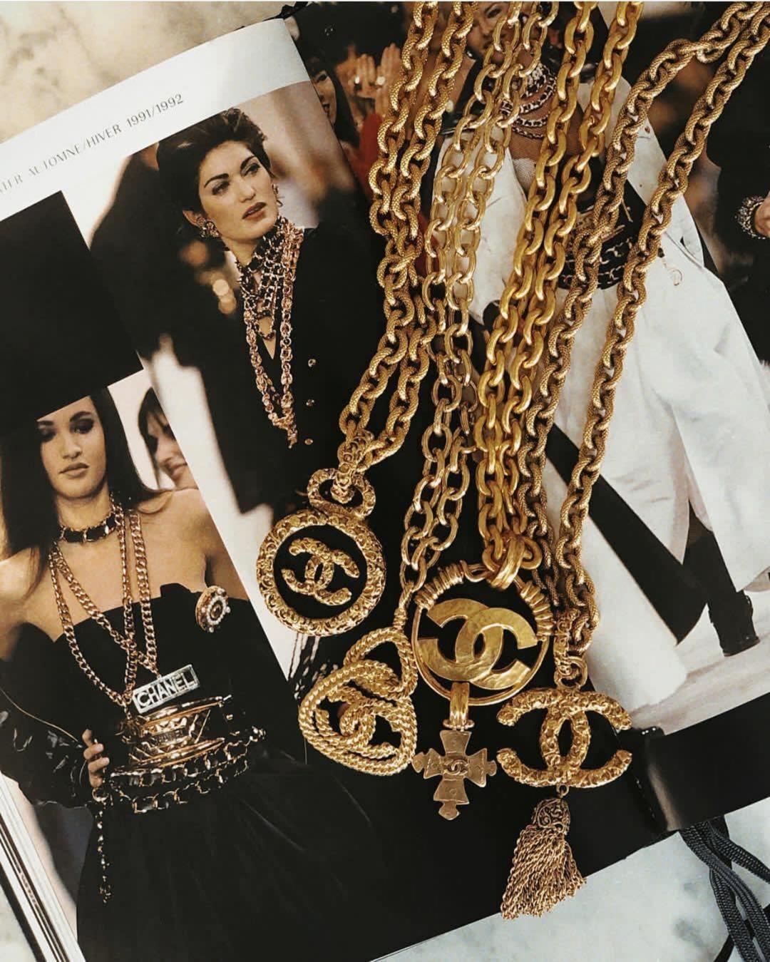 빈티지 사넬 체인 목걸이✨✨ 이미지