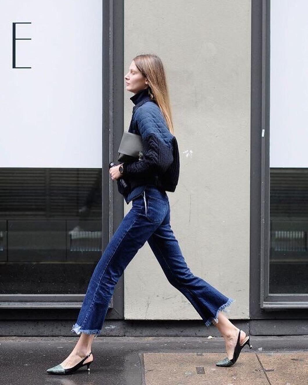 올봄 트렌드👠낮은굽 슬링백 힐 이미지