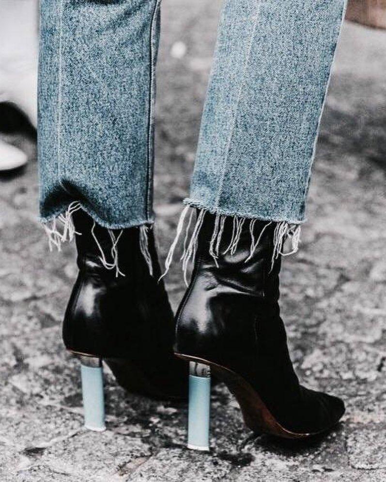 청바지 밑단 @이렇게 뜯으래💙 이미지