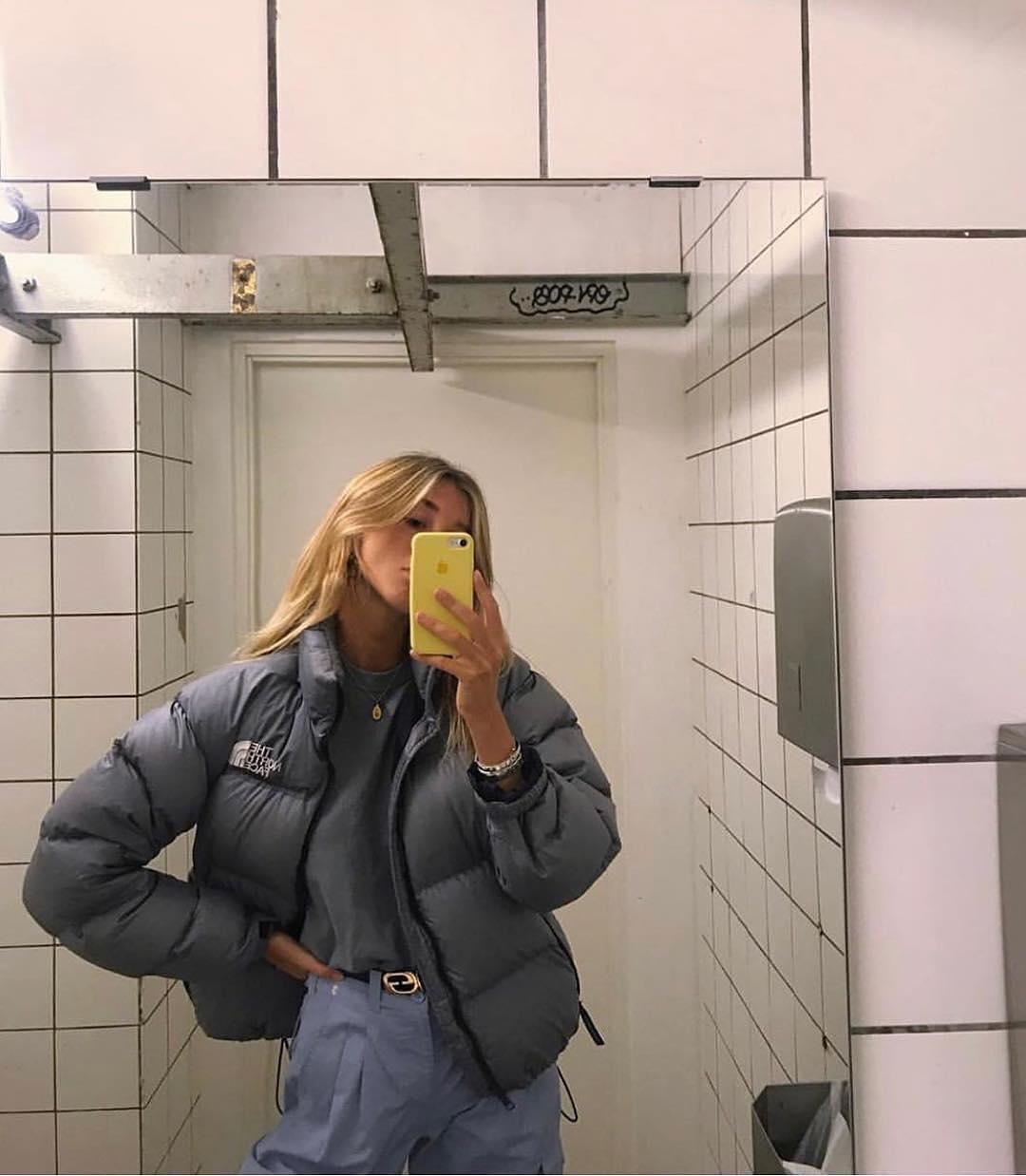 노스 패딩 회색 코디법!💛 이미지