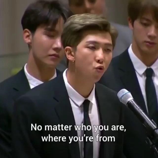 BTS방탄소년단 UN총회 연설🖤
세계 아동, 청소년에게 “자신을 사랑하라(Love Myself).” 이미지