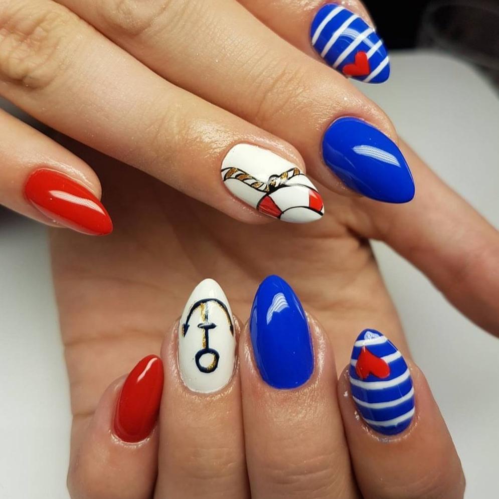 여름 대비 마린네일 아트🎨💙 이미지5