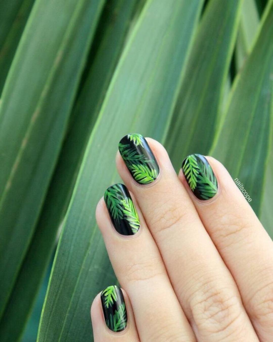 기분전환 트로피컬 네일 🌿💚 이미지