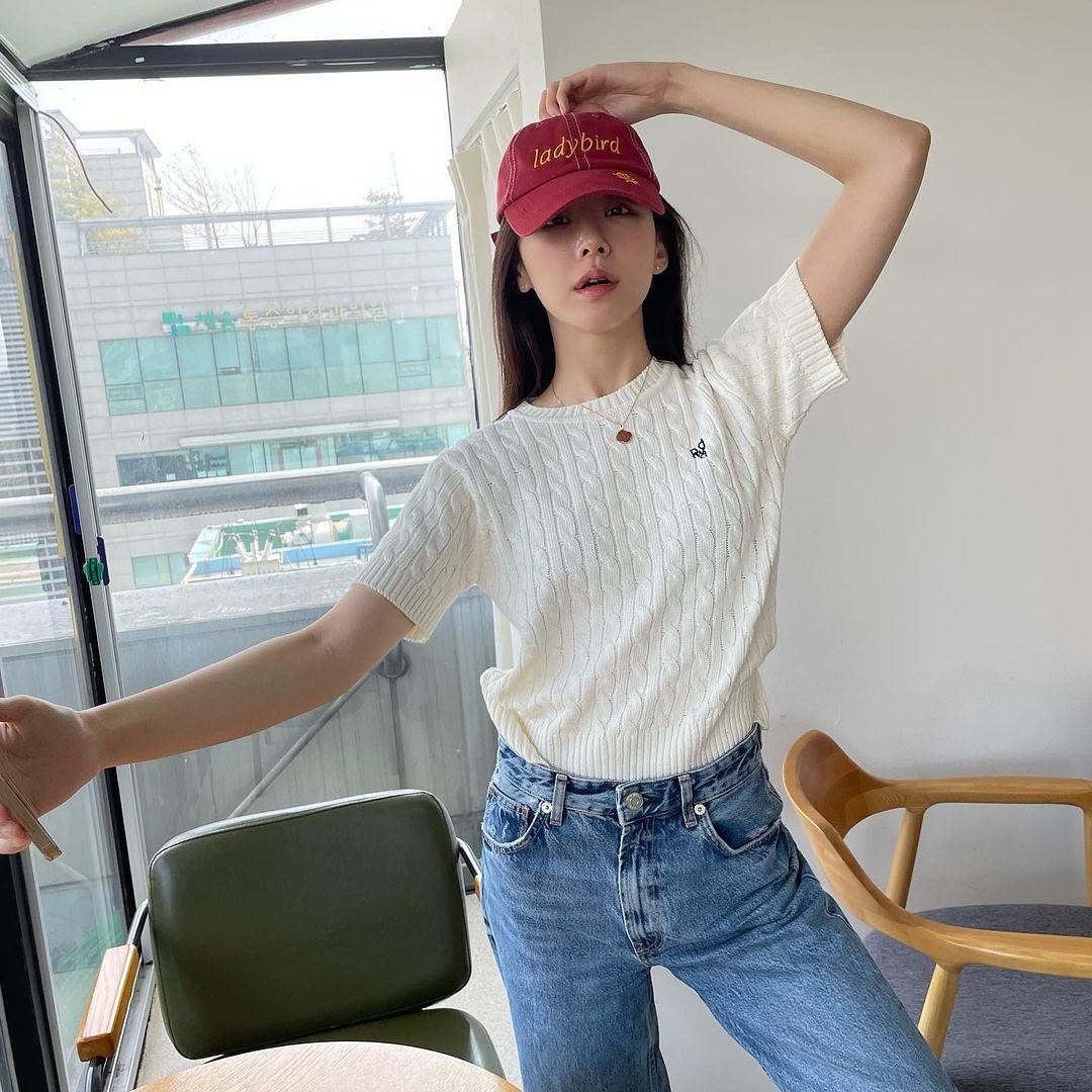 예쁜 주명언니🤍🤎@반팔니트룩 이미지2