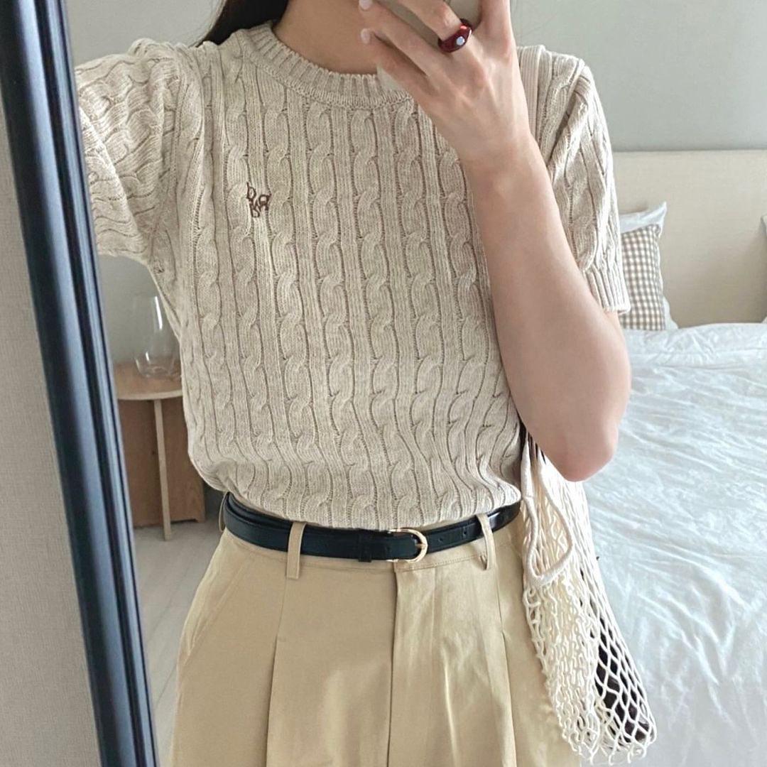 예쁜 주명언니🤍🤎@반팔니트룩 이미지5