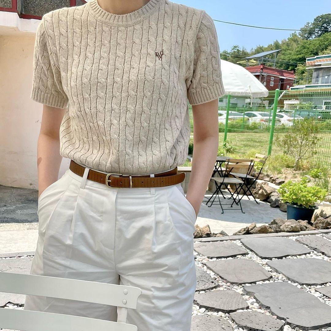 예쁜 주명언니🤍🤎@반팔니트룩 이미지7