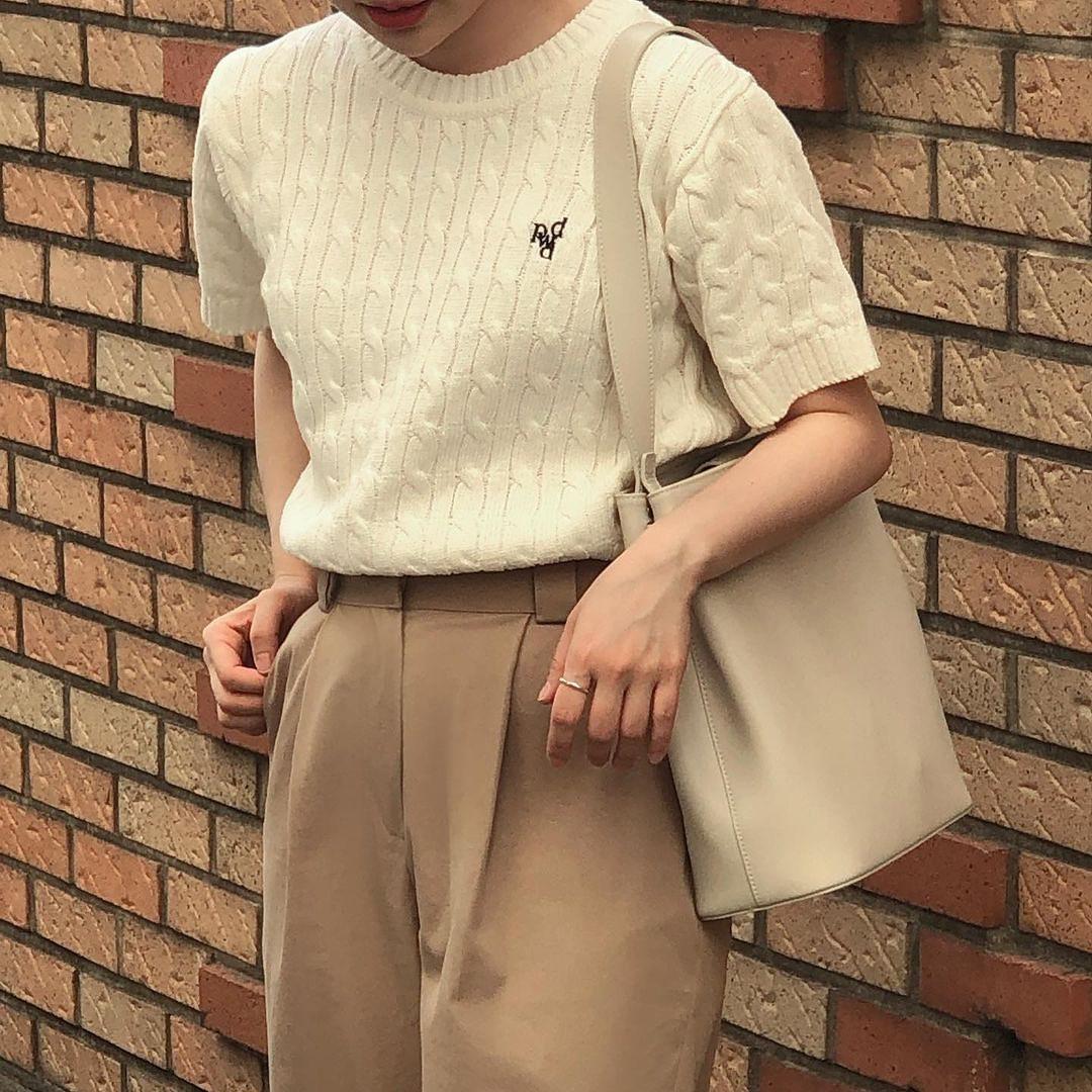 예쁜 주명언니🤍🤎@반팔니트룩 이미지8