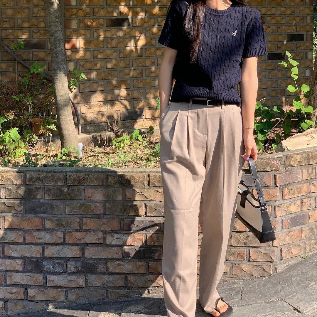 예쁜 주명언니🤍🤎@반팔니트룩 이미지9