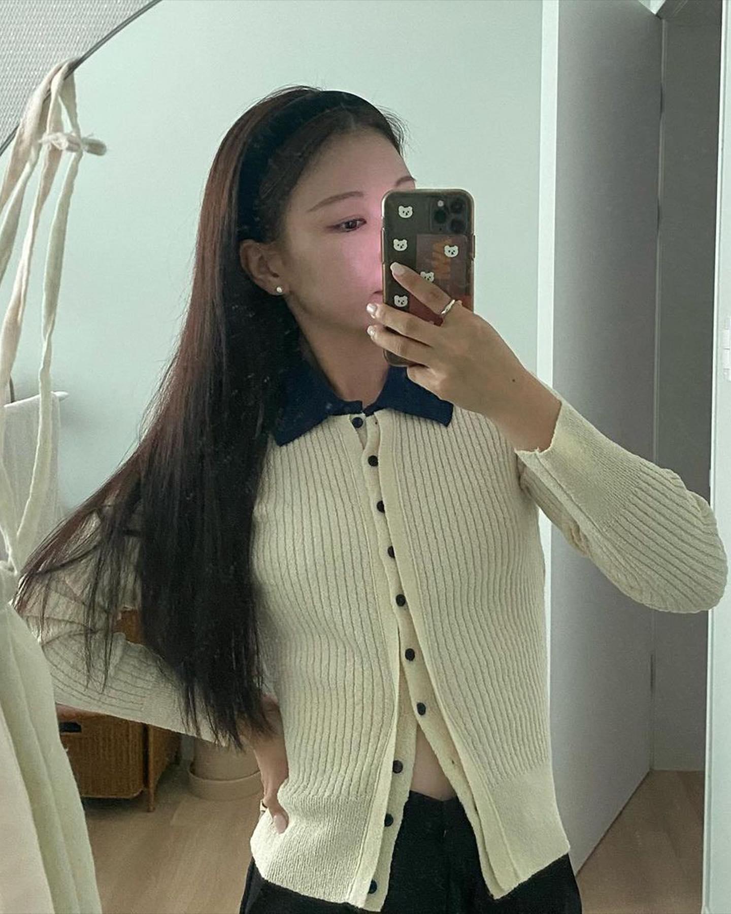 가을엔 청순핏이지🤍💙카라 니트 이미지3