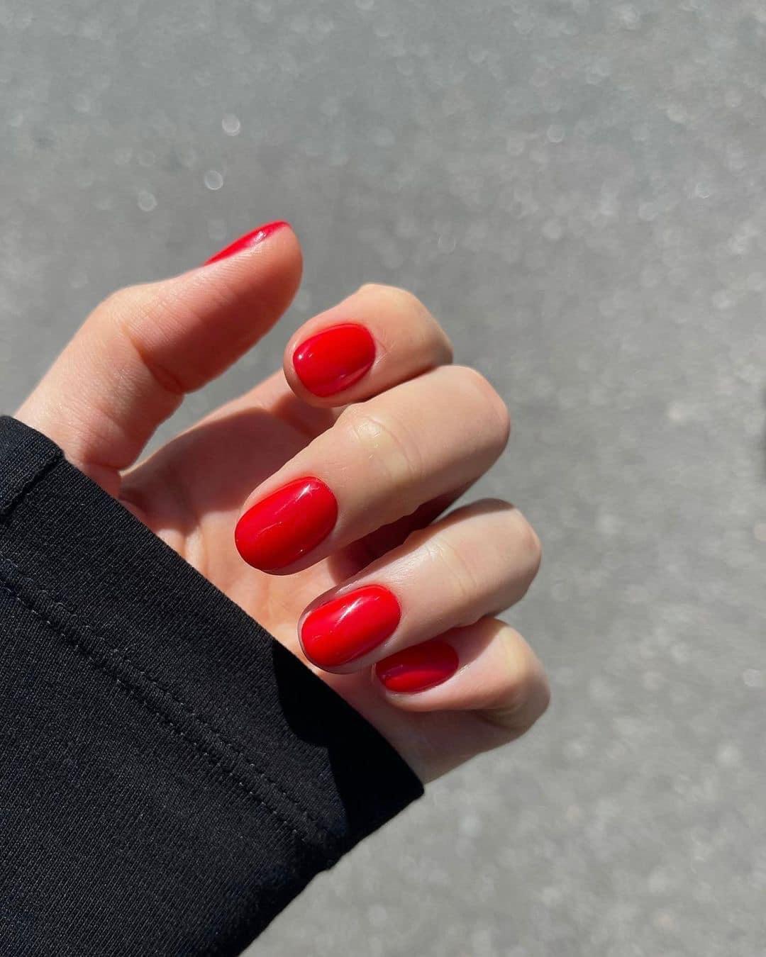 한 컬러로 심플하게💅🏻💓@네일 이미지5