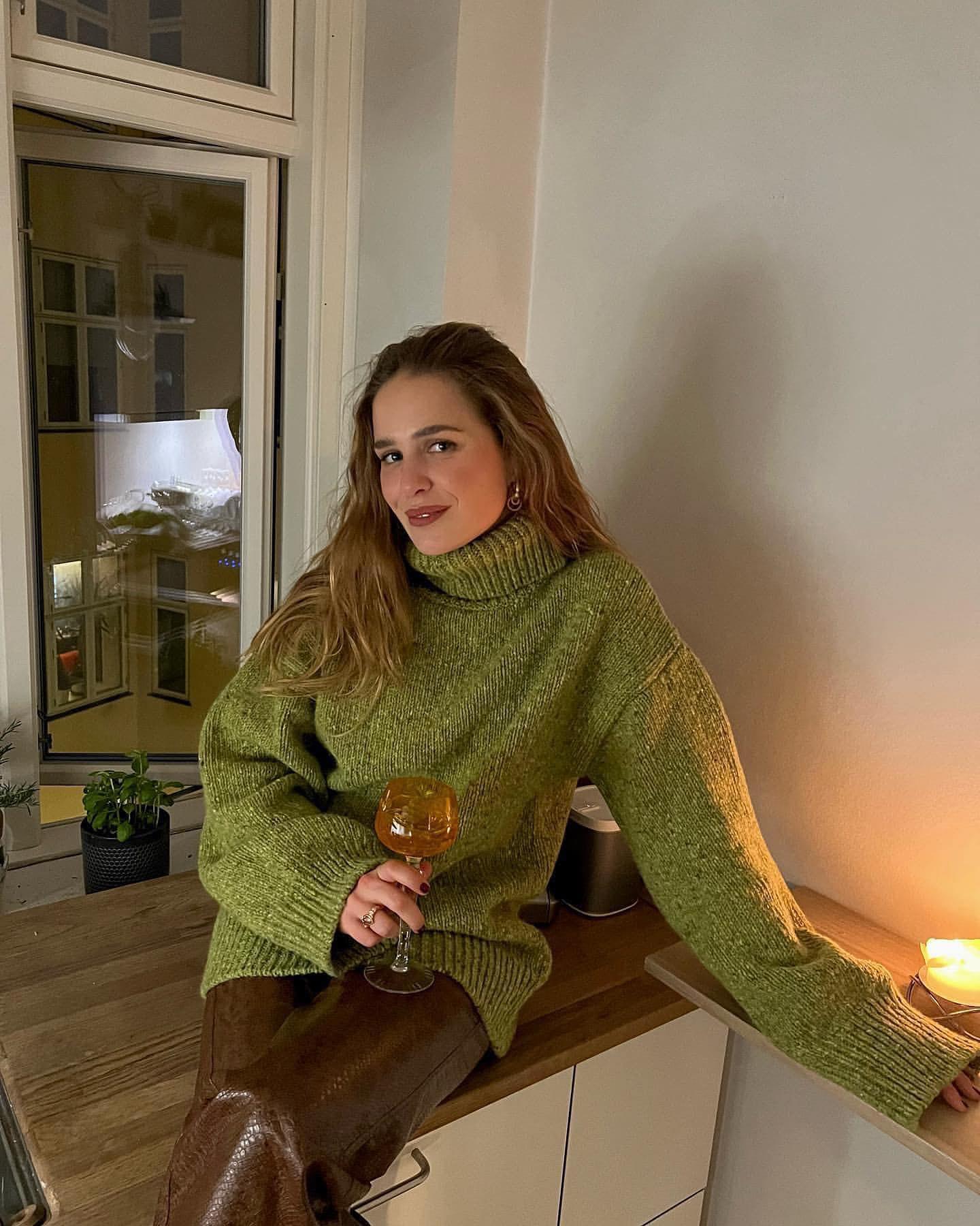 포근하게 목폴라 입어주기🤍💚 이미지