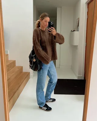 헤어리한 니트가 유행이래🧶🤎 이미지