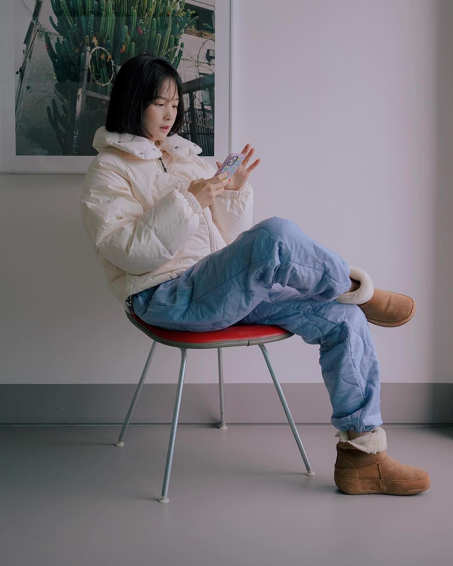 청순 감성 겨울코디☃️🤍@윤승아 이미지