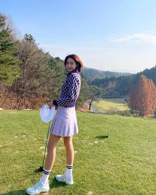 언니들 겨울 라운딩룩💜💚@예뻐 이미지