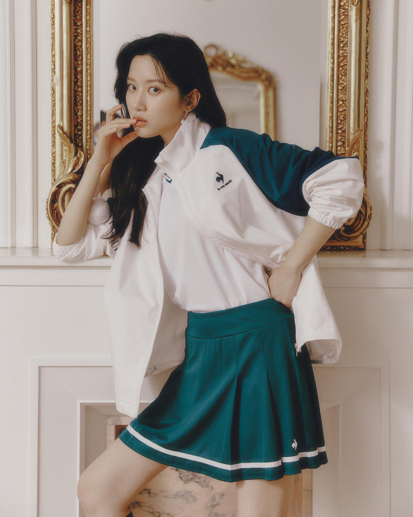 가영언니💚🤍프렌치 테니스룩
르꼬끄 x 문가영 22FW🎾🇫🇷고급진 테린이들 @모여 #광고 이미지