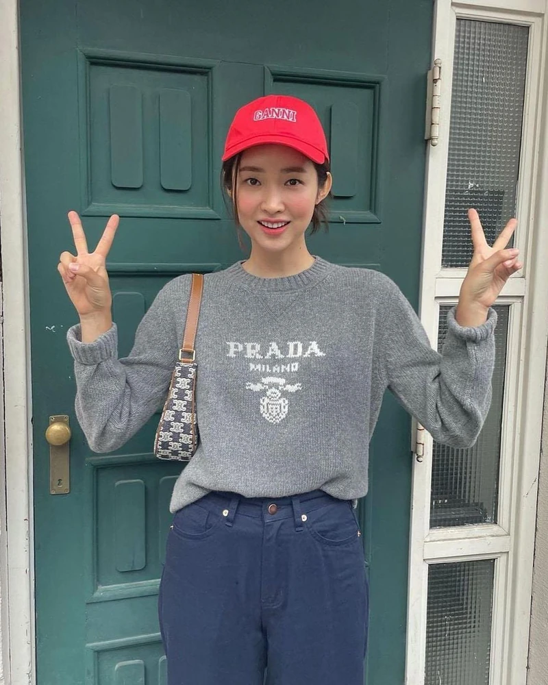 언니들 가을 코디🧢❣️포인트 볼캡 이미지1