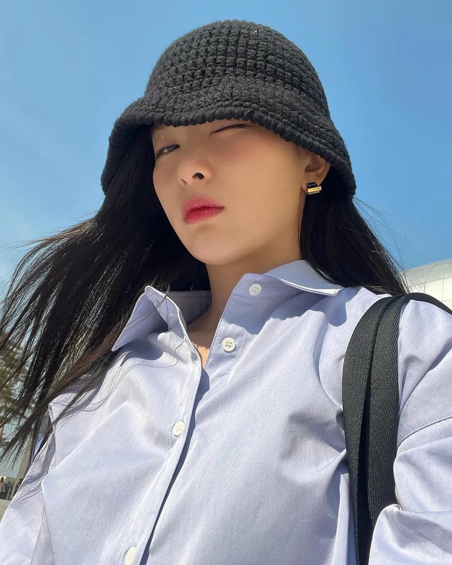 여름 포인트로👒🫶🏻 크로셰 버킷햇 이미지
