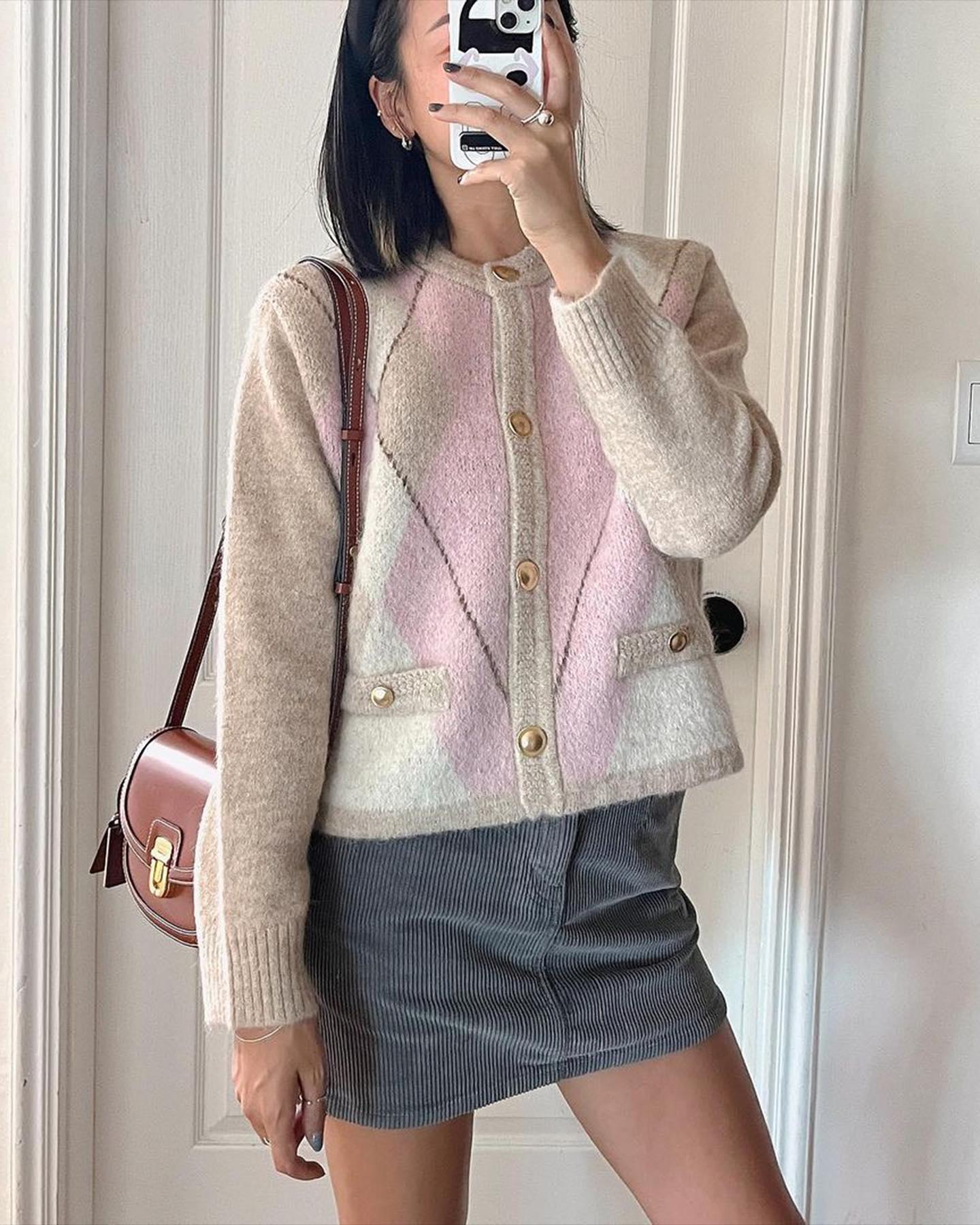아가일 가디건💖☁️포근 포인트해 이미지