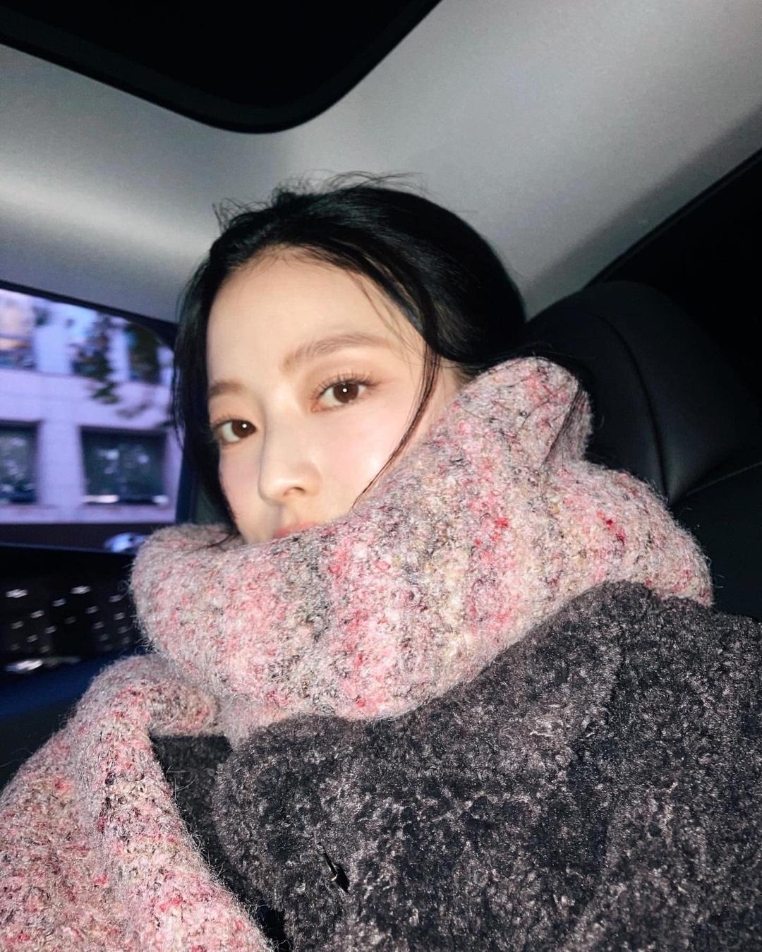 따뜻하게 핑크 머플러 @어때💗 이미지