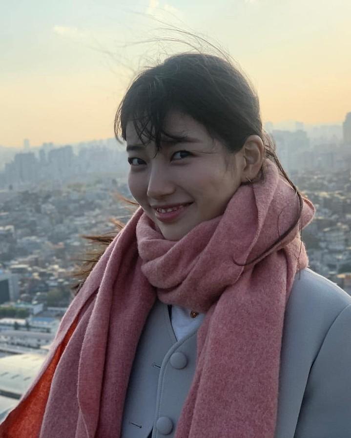 따뜻하게 핑크 머플러 @어때💗 이미지