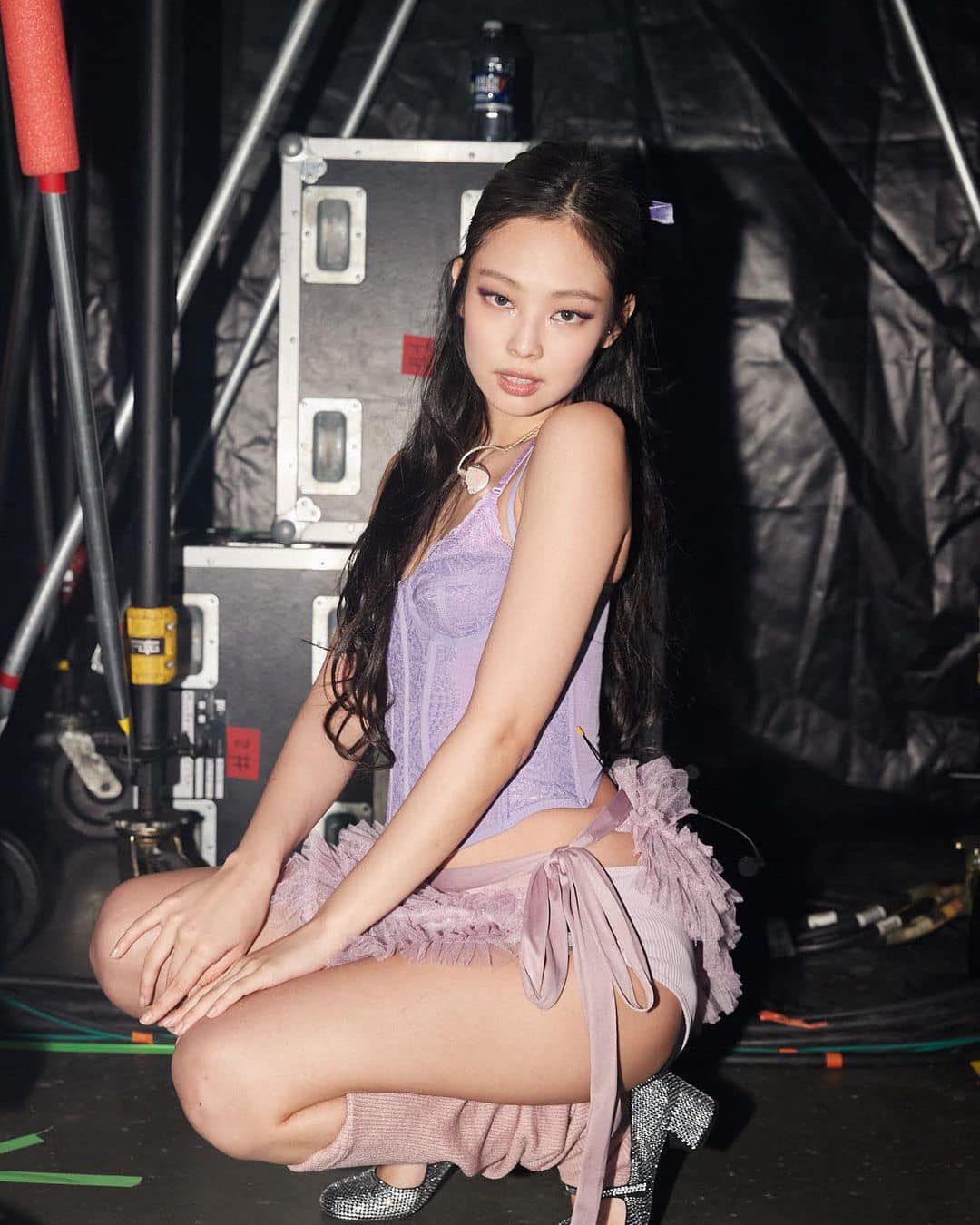 팅커벨 그 잡채🧚🏻‍♀️💜제니 무대패션​ 이미지
