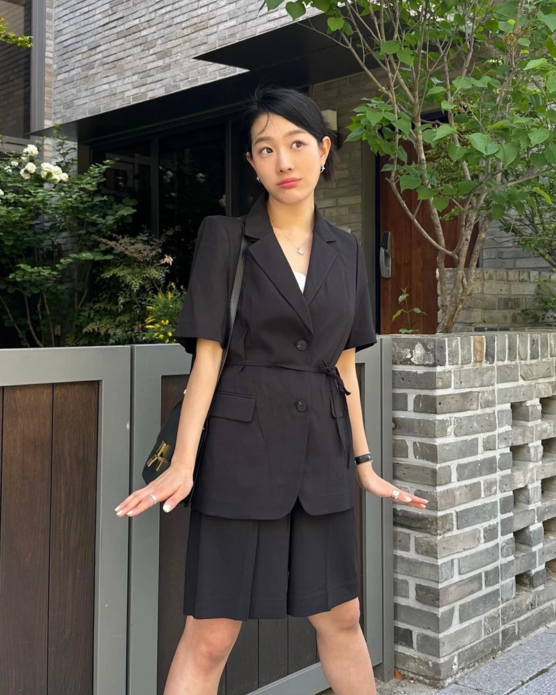 5월 @하객룩 핏 예쁜🤍🖤 로엠
여름 필수 반팔자켓 + 원피스👗👒준비해 #광고 이미지2