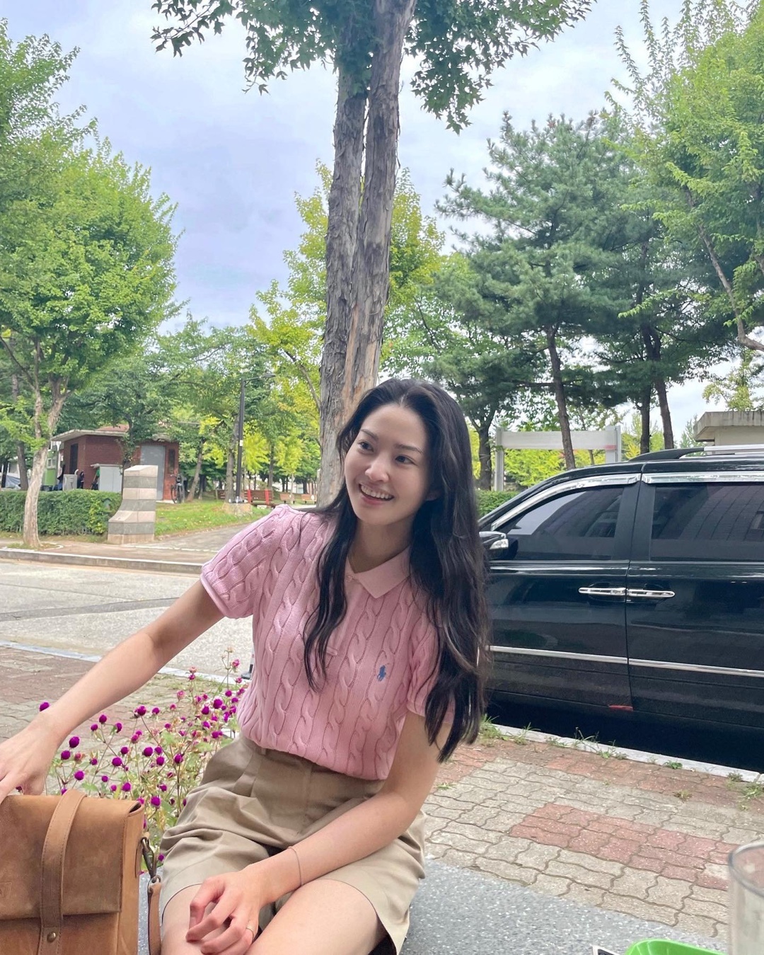 봄무드 가득💙🤍폴로 반팔니트​ 이미지
