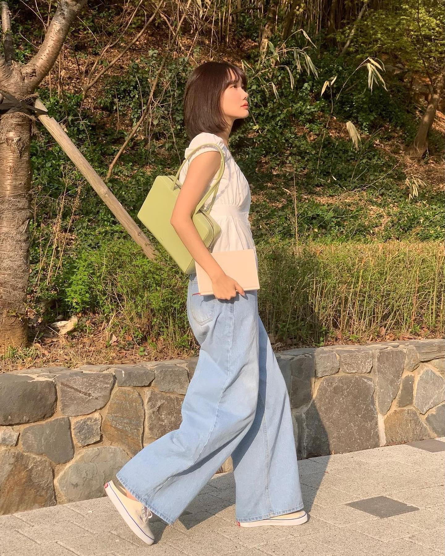 보부상 숄더💚🤍포스트백 미디움 이미지4